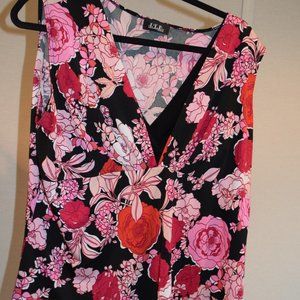 Floral Print Sleeveless Top